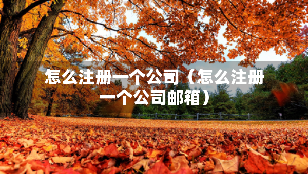 怎么注冊一個(gè)公司（怎么注冊一個(gè)公司郵箱）