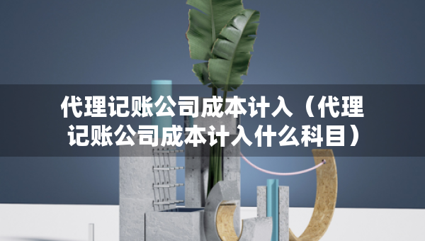 代理記賬公司成本計(jì)入（代理記賬公司成本計(jì)入什么科目）