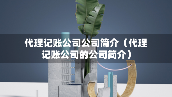 代理記賬公司公司簡(jiǎn)介（代理記賬公司的公司簡(jiǎn)介）