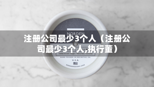 注冊公司最少3個(gè)人（注冊公司最少3個(gè)人,執(zhí)行董）
