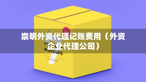崇明外資代理記賬費(fèi)用（外資企業(yè)代理公司）