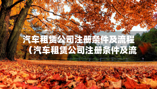 汽車租賃公司注冊條件及流程（汽車租賃公司注冊條件及流程貴陽）