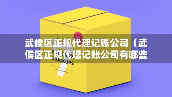 武侯區(qū)正規(guī)代理記賬公司（武侯區(qū)正規(guī)代理記賬公司有哪些）