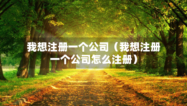 我想注冊一個公司（我想注冊一個公司怎么注冊）