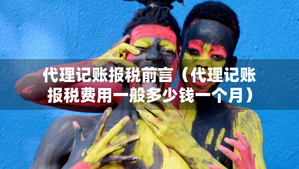 代理記賬報稅前言（代理記賬報稅費用一般多少錢一個月）