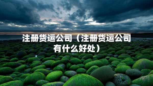 注冊(cè)貨運(yùn)公司（注冊(cè)貨運(yùn)公司有什么好處）
