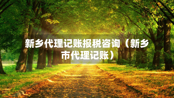 新鄉(xiāng)代理記賬報(bào)稅咨詢（新鄉(xiāng)市代理記賬）