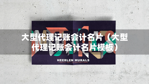 大型代理記賬會計名片（大型代理記賬會計名片模板）