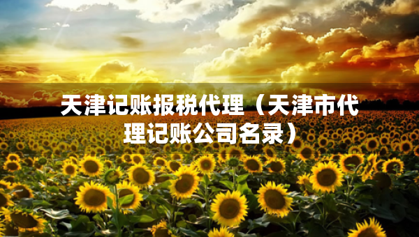 天津記賬報(bào)稅代理（天津市代理記賬公司名錄）
