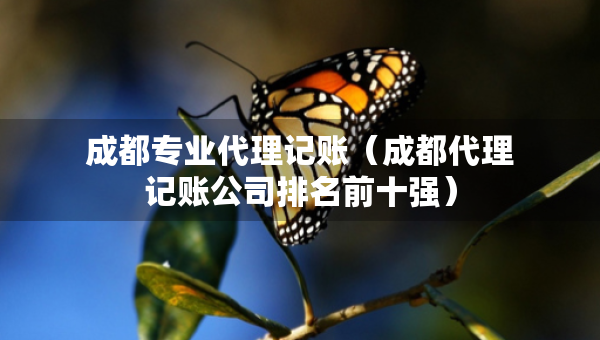 成都專業(yè)代理記賬（成都代理記賬公司排名前十強）