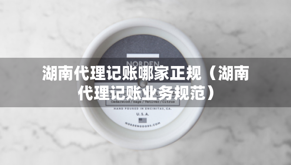 湖南代理記賬哪家正規(guī)（湖南代理記賬業(yè)務(wù)規(guī)范）