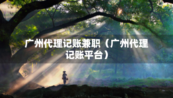廣州代理記賬兼職（廣州代理記賬平臺）