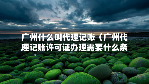 廣州什么叫代理記賬（廣州代理記賬許可證辦理需要什么條件）
