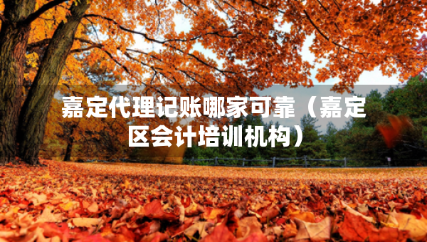 嘉定代理記賬哪家可靠（嘉定區(qū)會計培訓(xùn)機構(gòu)）