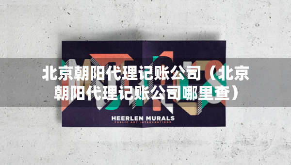 北京朝陽代理記賬公司（北京朝陽代理記賬公司哪里查）