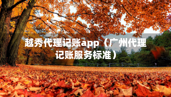 越秀代理記賬app（廣州代理記賬服務(wù)標準）