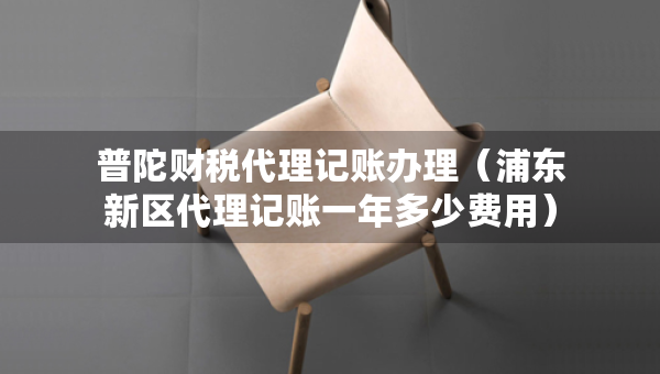 普陀財(cái)稅代理記賬辦理（浦東新區(qū)代理記賬一年多少費(fèi)用）