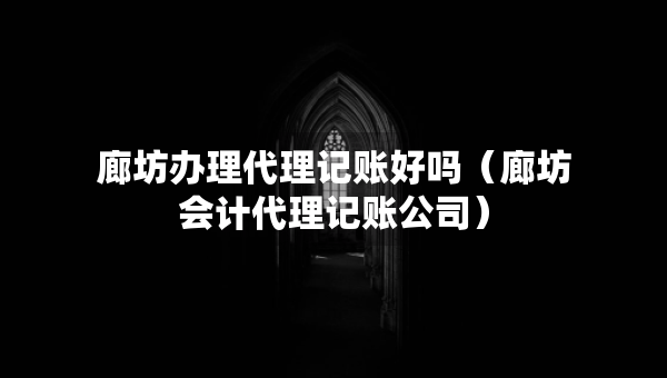 廊坊辦理代理記賬好嗎（廊坊會計代理記賬公司）