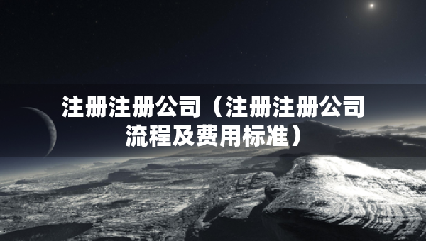 注冊(cè)注冊(cè)公司（注冊(cè)注冊(cè)公司流程及費(fèi)用標(biāo)準(zhǔn)）