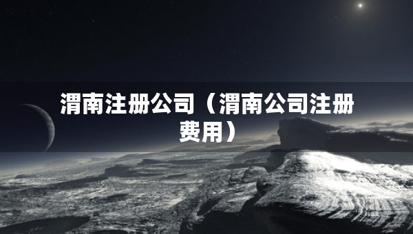 渭南注冊公司（渭南公司注冊費(fèi)用）
