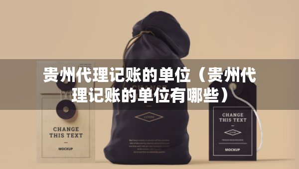 貴州代理記賬的單位（貴州代理記賬的單位有哪些）