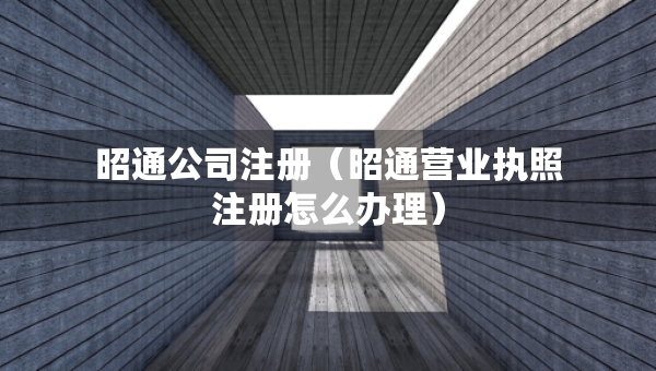 昭通公司注冊(cè)（昭通營(yíng)業(yè)執(zhí)照注冊(cè)怎么辦理）