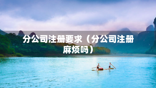 分公司注冊(cè)要求（分公司注冊(cè)麻煩嗎）