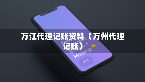 萬江代理記賬資料（萬州代理記賬）