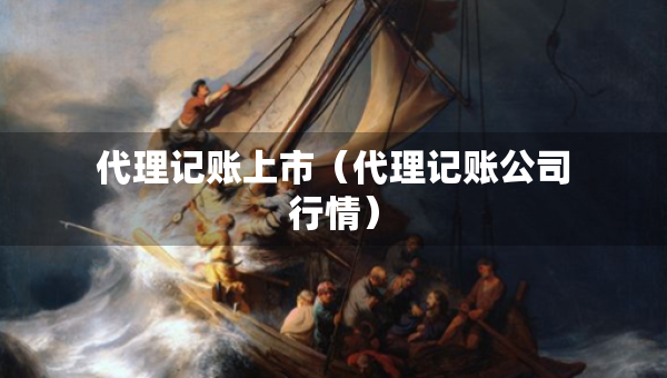 代理記賬上市（代理記賬公司行情）