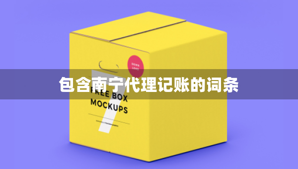 包含南寧代理記賬的詞條
