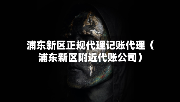 浦東新區(qū)正規(guī)代理記賬代理（浦東新區(qū)附近代賬公司）