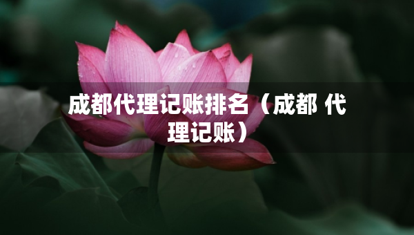 成都代理記賬排名（成都 代理記賬）