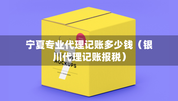寧夏專業(yè)代理記賬多少錢（銀川代理記賬報稅）