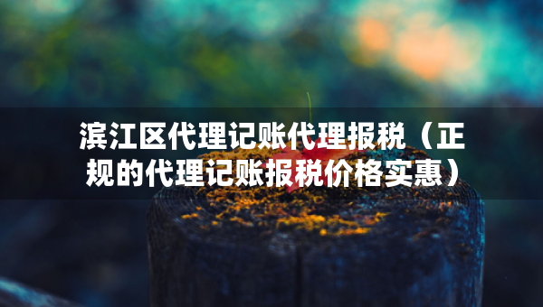 濱江區(qū)代理記賬代理報稅（正規(guī)的代理記賬報稅價格實惠）