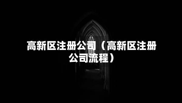 高新區(qū)注冊公司（高新區(qū)注冊公司流程）
