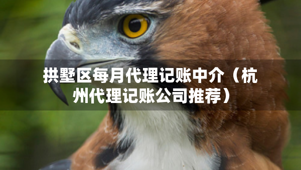 拱墅區(qū)每月代理記賬中介（杭州代理記賬公司推薦）