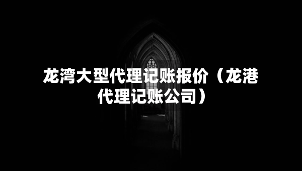 龍灣大型代理記賬報(bào)價(jià)（龍港代理記賬公司）