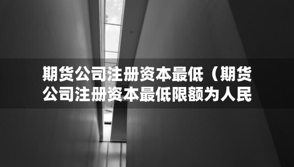 期貨公司注冊(cè)資本最低（期貨公司注冊(cè)資本最低限額為人民幣多少萬(wàn)元）