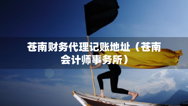 蒼南財(cái)務(wù)代理記賬地址（蒼南會(huì)計(jì)師事務(wù)所）