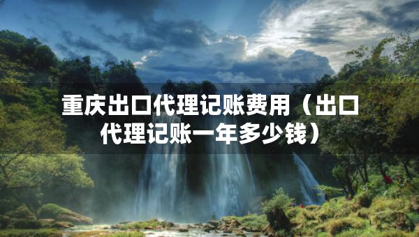 重慶出口代理記賬費(fèi)用（出口代理記賬一年多少錢）