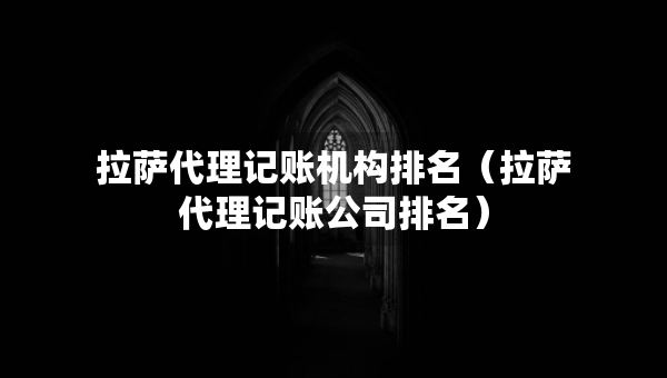 拉薩代理記賬機(jī)構(gòu)排名（拉薩代理記賬公司排名）