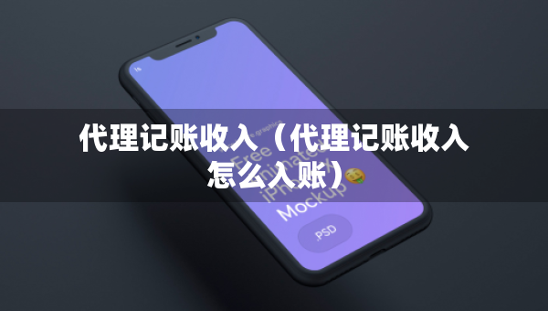 代理記賬收入（代理記賬收入怎么入賬）