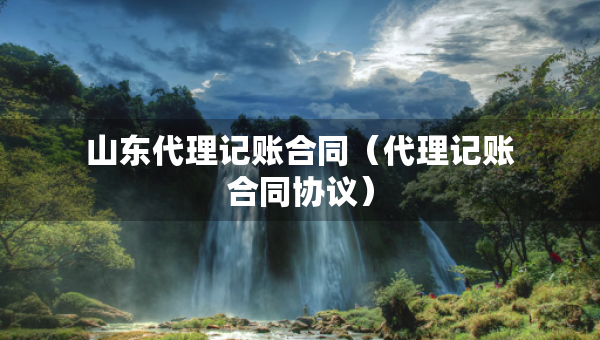 山東代理記賬合同（代理記賬合同協(xié)議）