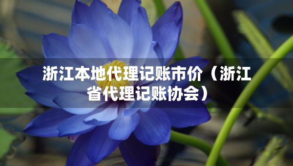 浙江本地代理記賬市價（浙江省代理記賬協(xié)會）