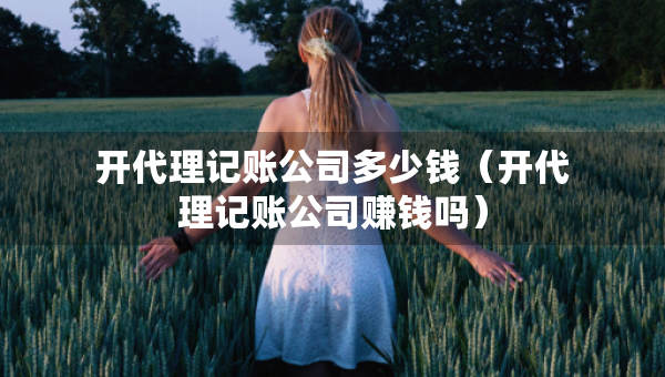 開代理記賬公司多少錢（開代理記賬公司賺錢嗎）