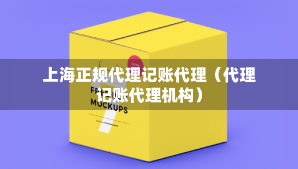 上海正規(guī)代理記賬代理（代理記賬代理機(jī)構(gòu)）