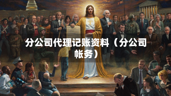 分公司代理記賬資料（分公司帳務(wù)）