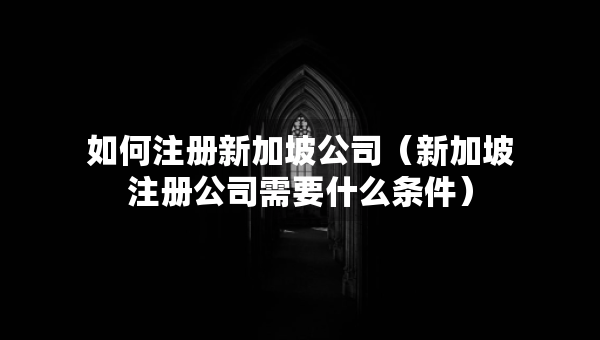 如何注冊(cè)新加坡公司（新加坡注冊(cè)公司需要什么條件）