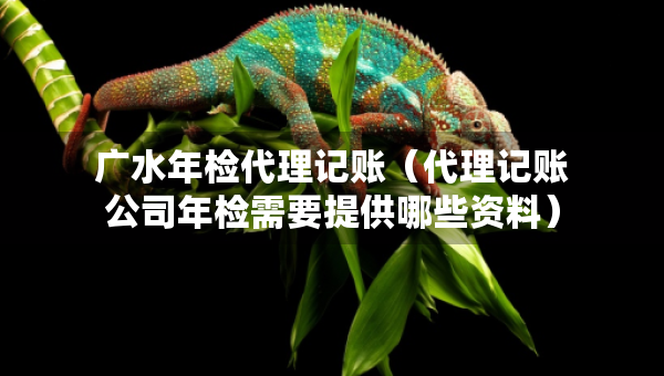 廣水年檢代理記賬（代理記賬公司年檢需要提供哪些資料）