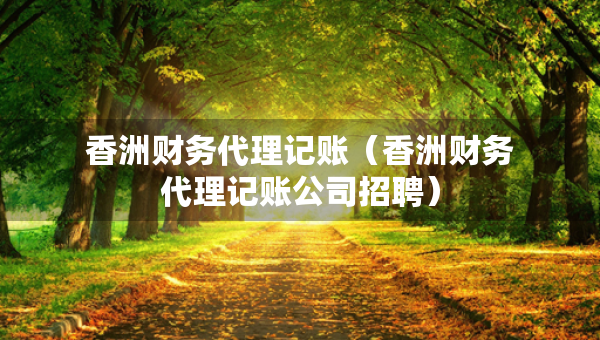 香洲財務(wù)代理記賬（香洲財務(wù)代理記賬公司招聘）